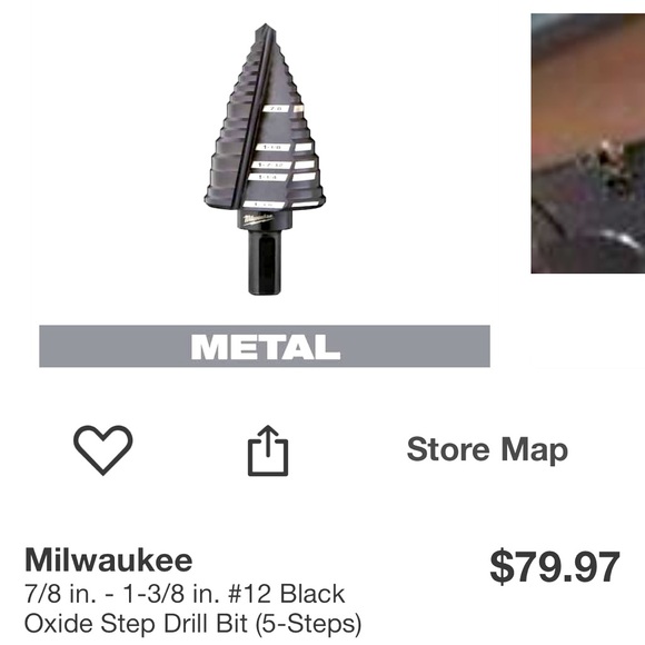 Milwaukee #12 step drill bit - Picture 1 of 1